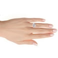 thumbnail image 5 of 1/2 Carat T.W Lab Grown Diamond Marquise Cluster Ring in Silver, 5 of 6