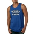 thumbnail image 1 of Wild Bobby, Best Husbands Gets Promoted to Daddy, Father's Day, Men Graphic Tank Top, Royal, 3X-Large, 1 of 3