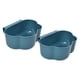 thumbnail image 1 of Mini bote de basura pequeño, cesto para basura, para el hogar, escritorio, artículos diversos, cocina, bote de basura azul, 1 of 5