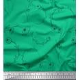 thumbnail image 1 of Soimoi Green Cotton Poplin Fabric Artistic Floral Decor Fabric Printed Yard 42 Inch Wide, 1 of 3