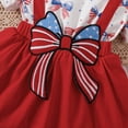 thumbnail image 6 of NIEWTR Toddler Girl Gingham Print Sleeveless Dress with Bow Cute Casual Summer Sundress(Red,6-12 Months), 6 of 9
