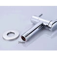 thumbnail image 4 of Wall Mounted Cold Water Sink Faucet, Single Handle Brass Tap for Kitchen Garden Outdoor Laundry Sink with Stainless Steel Tube, Chromed, 4 of 4