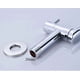thumbnail image 4 of Wall Mounted Cold Water Sink Faucet, Single Handle Brass Tap for Kitchen Garden Outdoor Laundry Sink with Stainless Steel Tube, Chromed, 4 of 4