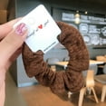 thumbnail image 2 of Women Solid Color Scrunchie Fashion Decorative Wool Scrunchie Ponytail Holder, 2 of 10