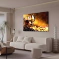 thumbnail image 3 of Póster de lienzo con dos copas de vino y unos racimos de uvas, decoración de dormitorio, paisaje deportivo, decoración de oficina, regalo, estilo marco, 20 x 30 cm, 3 of 8