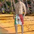 thumbnail image 5 of Binienty Men's Board Shorts Swim Trunks With Distressed Mexican Flag Pattern - Lightweight for Beach Vacations and Summer Surfing, 5 of 10