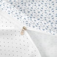 thumbnail image 4 of Erosebridal Blue Floral Queen Duvet Cover Set for Girls, Chic Flower Bedding, Reversible, 3pcs 1 Duvet Cover and 2 Pillowcases, No Comforter, 4 of 6