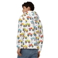 thumbnail image 4 of Kdxio Cartoon Monster Trucks Print Men Hoodies Casual Hoodies for Men with Zip Pockets Full Zip Long Sleeve Sweatshirt Sports Hooded Jacket-X-Large, 4 of 5