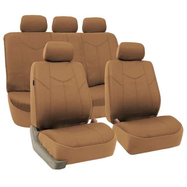 PU Leather Rome Seat Covers Universal Fit For Car Truck SUV Van - Full Set