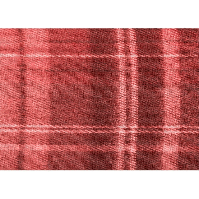 Ahgly Company Tapis Rectangulaire Lavable en Machine Rouge Transitionnel, 8 Pieds x 12 Pieds