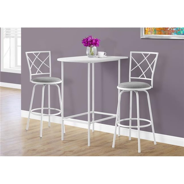 24 x 36 in. White Top & Metal Spacesaver Home Bar