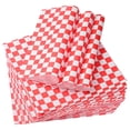 thumbnail image 1 of Uxcell 100 Pcs Hojas de Papel encerado para Alimentos, Hojas de Papel para Envolver de 8.7 x 8.7 Pulgadas, Rojo, 1 of 6