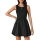 thumbnail image 1 of INSPIRE CHIC Vestido Burbuja de Mujer Vestido de Verano Casual Sin Mangas Cuello Redondo Mini Vestidos Cortos L Negro, 1 of 6