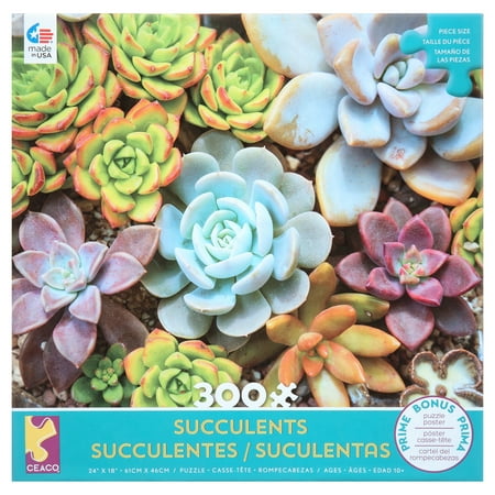 Ceaco Succulents 300 Piece Interlocking Jigsaw Puzzle