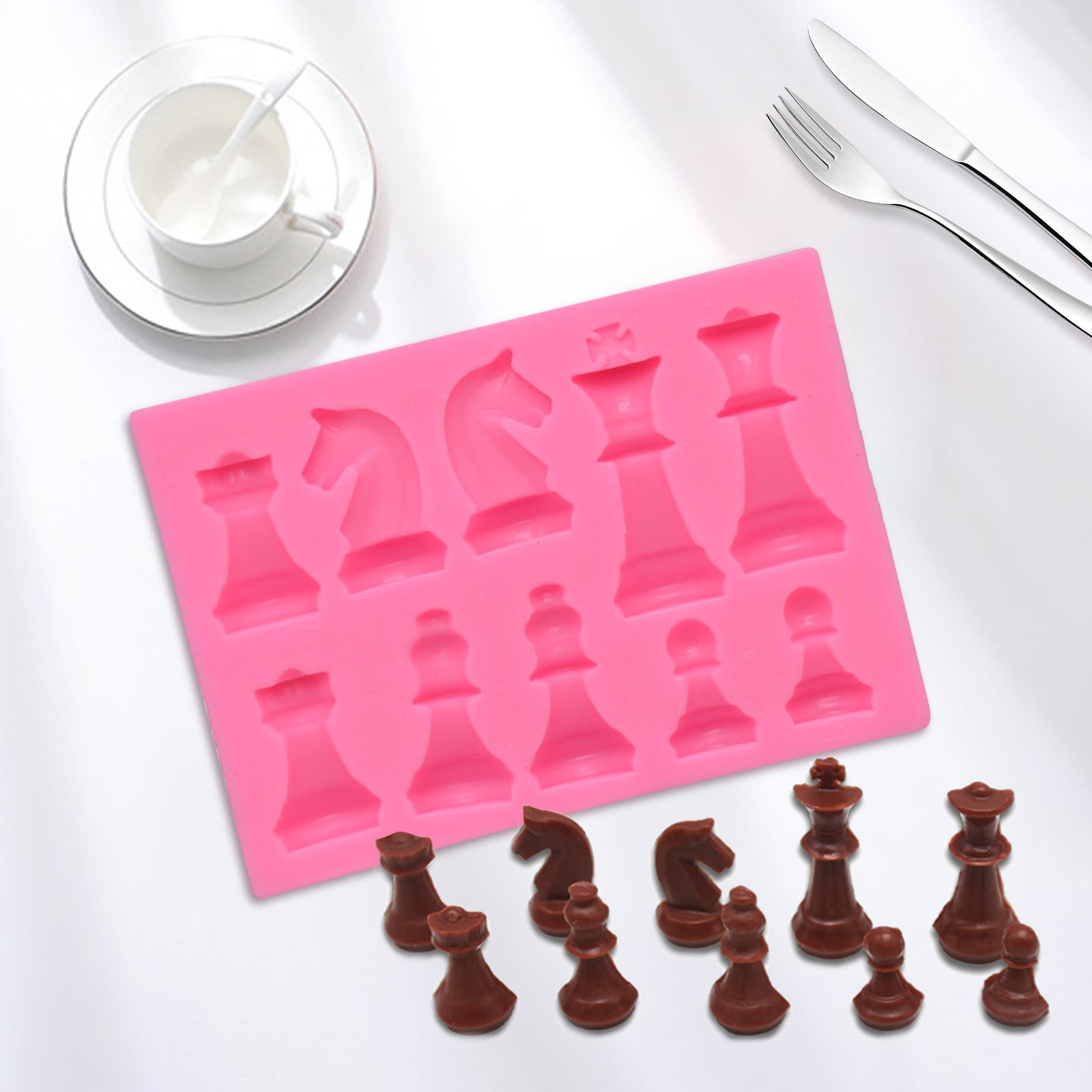 Details about   Chess Silicone Baking Mould Chocolate Mold Ice Cake Kitchen Tools Deco O0K7 