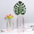 thumbnail image 3 of OUSITAID Metal Vase Frame  Geometric Plant Pot  Centerpiece Plant Vase  Plants Tabletop Display Holder with Iron Art Frame Stand for Table Office Home Decor, 3 of 9