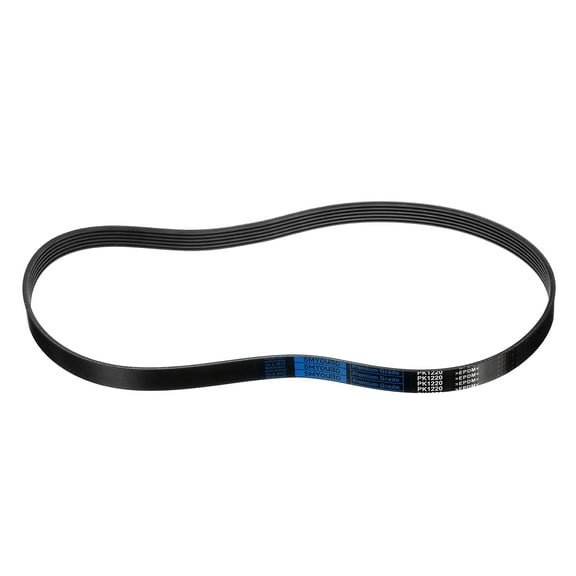 6PK1220 V-Ribbed Belt 6 Ribs 1220mm Length x 21mm Width x 5mm Height, EPDM Micro V Serpentine Belt