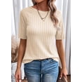 thumbnail image 3 of Camisetas Dokotoo Summer 2025 para mujer, cuello redondo y manga corta, 3 of 6