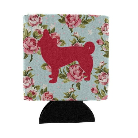 

Caroline s Treasures BB1068-RS-BU-CC Chihuahua Shabby Chic Blue Roses Can or Bottle Hugger Blue Can Hugger multicolor