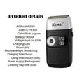 thumbnail image 4 of Kemei Electric Shaver Men Electric Razor Rechargeable Beard Shaver Floating Hair Trimmer Face Care Shaving Machine, 4 of 5