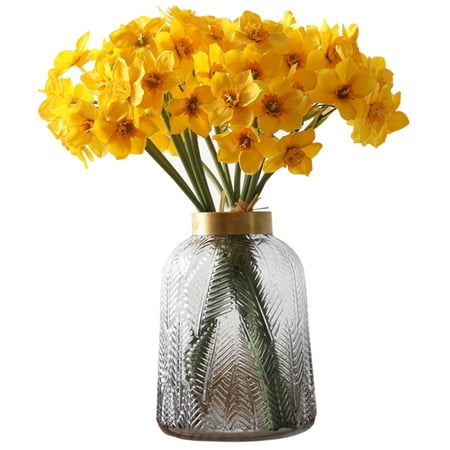 Coofit 1 bouquet de fleurs artificielles réalistes jonquilles décoratives  fausses fleurs pour la maison | Walmart Canada