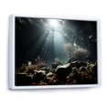 thumbnail image 2 of Designart "Revealing Nature'S Beauty In Deep Sea Diving" Coastal Coral Under Water Floater Framed Wall Art Prints, 2 of 5