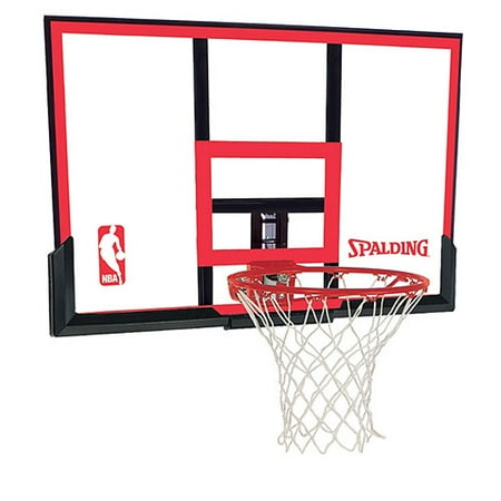 Spalding 48" Polycarbonite Basketball Backboard and Rim Combo