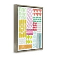 thumbnail image 4 of Stupell Industries Fun Varied Patterns & Shapes Abstract Painting Brown Floater Framed Canvas Art Print Wall Art, 17 x 21, 4 of 10