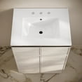 thumbnail image 5 of St. Tropez 24" Freestanding Bathroom Vanity in White Oak with 3-Hole Widespread Sink Top, 5 of 7
