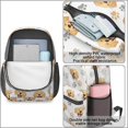 thumbnail image 4 of Golden Retriever and Dog Paw Print 17" School Backpacks for Teens,Waterproof Oxford Fabric,S-Shape Padded Straps for School,Travel,Hiking,Camping, 4 of 6