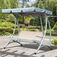 thumbnail image 2 of RKZDSR Oxford Cloth Canopy Replacement - Garden Seat Canopy, Double Patio Hammock Seat Cover, 2 of 8