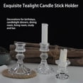 thumbnail image 3 of Soporte para velas Inteprter Organizador de cristal moderno transparente, 3 of 6