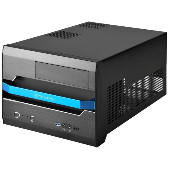 SilverStone Technologies SG12B-V2 Aluminum Micro-ATX Small Form Factor, Black