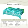 thumbnail image 6 of Rectangle Table Cloth, Tropical Summer Holiday Resistant Washable Tablecloth Decorative Table Cover for Dining, Indoor and Outdoor, 6 of 6