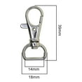 thumbnail image 3 of Abbracc 2x10 Pieces Metal Swivel Lanyard Snap Hook with Key Rings, 3 of 9