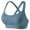 Blue, variant on Sports Bras for Women Criss Cross Back Medium-High Support Bras Wireless Push Up Running Sports Yoga Crop Tops Black