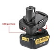 thumbnail image 2 of Methold ADAPTADOR DM18RL para 18V Convertidor 20V 18V a baterías con puerto USB Electrónica, 2 of 6