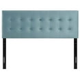 thumbnail image 5 of Drevy Emily King Biscuit Tufted Performance Velvet Headboard, Light Blue, 5 of 7