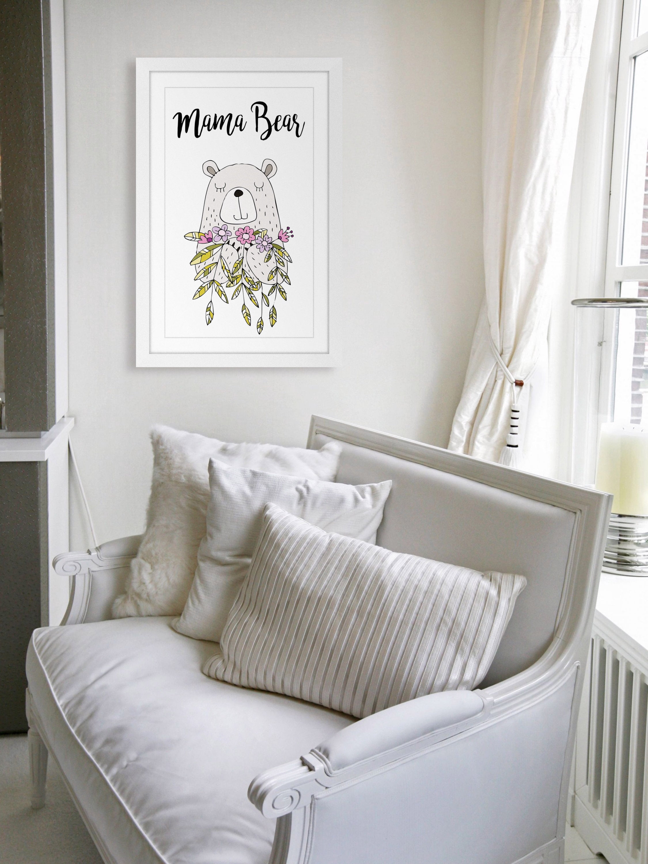 "Mama Bear" Framed Painting Print
