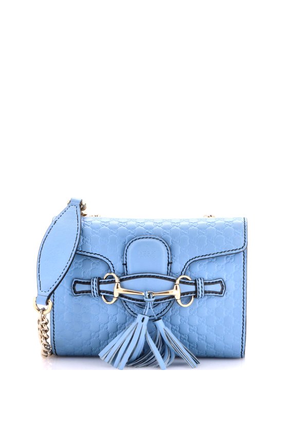 Pre-Owned Emily Chain Flap Bag Microguccissima Leather Mini By Rebag