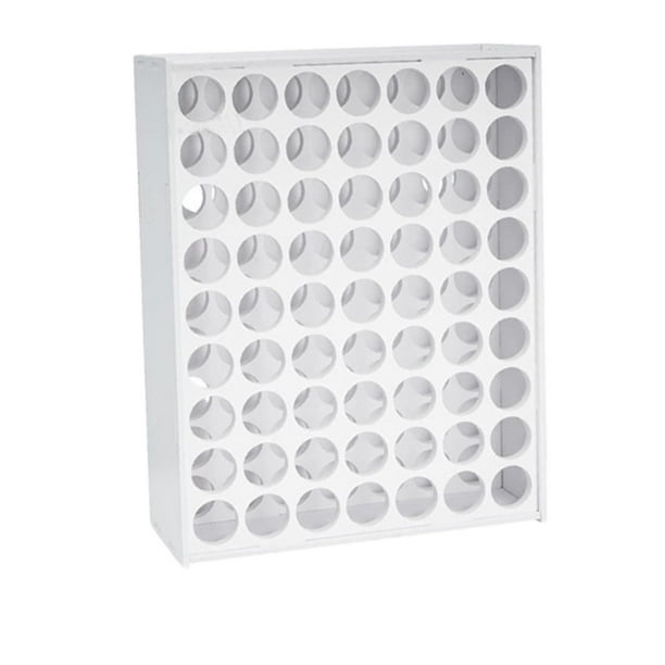 Organizador de almacenamiento de pintura para manualidades, contenedor, soporte para botellas de tinta, herramientas para artistas 63 hoyos