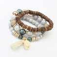 thumbnail image 3 of Fiudx Pulseras de Cuentas Multicapa para Mujer, Pulsera Multicolor Florida y Genial, 3 of 3