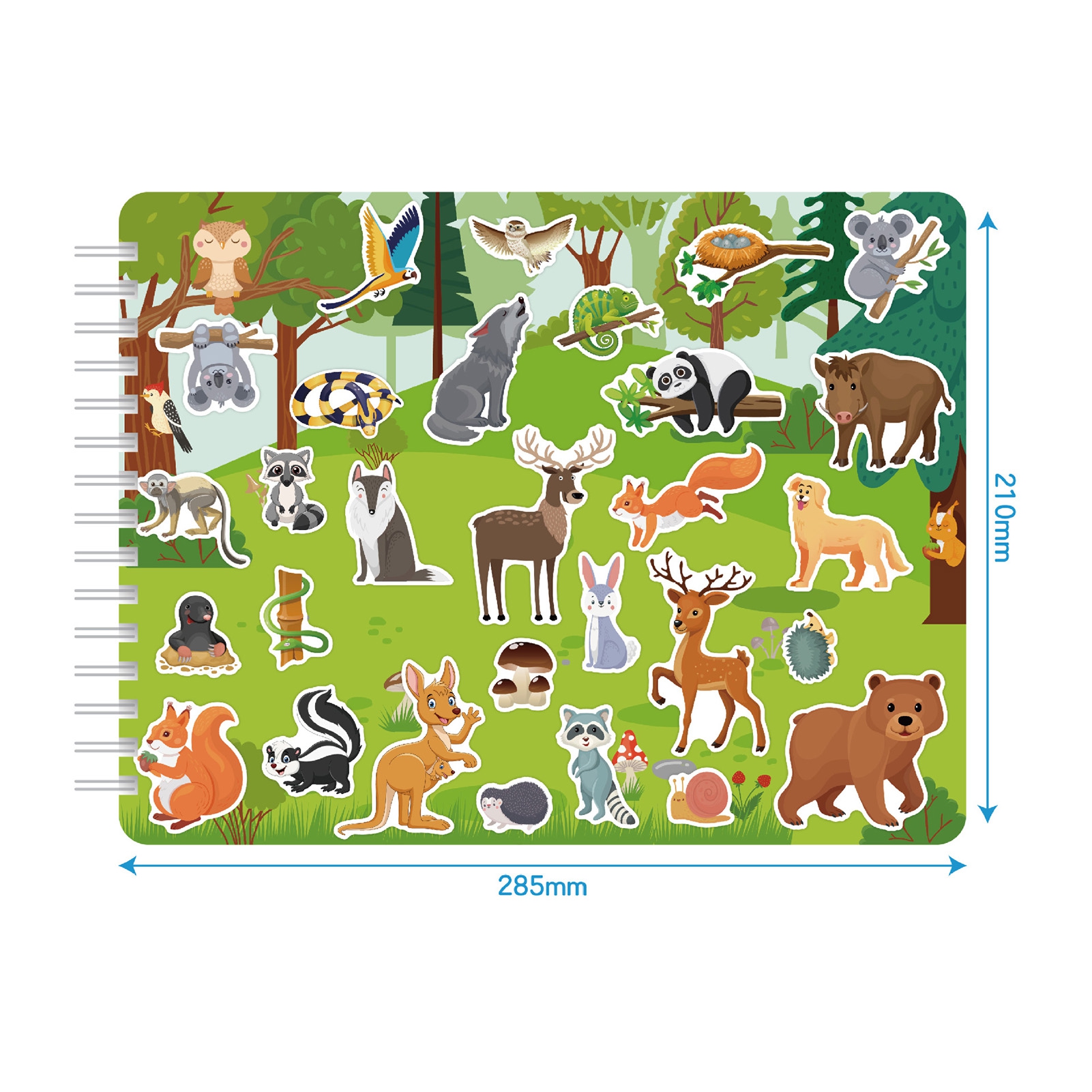 CherryHome Educational Toys Kids Sticker Book Educational Toy with 600