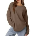 thumbnail image 4 of kytmyeq Women's Sweatshirts Trendy Crewneck Long Sleeve Shirts Color Block Pullover Tops Comfy, 4 of 7