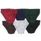 thumbnail image 2 of Paquete de 6 calzoncillos tipo bikini para hombre, 100 % algodón, tallas grandes 36-38, 2 of 5