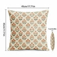 thumbnail image 3 of Floral Pillowcase, Spring Plant Print Pillow Cover, Linen Printed Living Room Sofa Cushion Home Decor 1pcs, 3 of 4