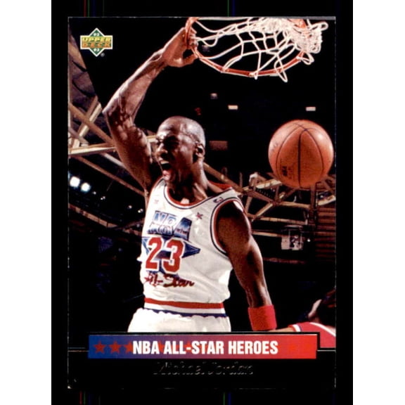 Michael Jordan Card 1992-93 Upper Deck NBA All Star Heroes #15