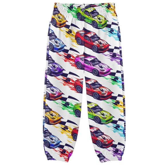 joogoo Cartoon Race Cars Boys' Sweatpants Jogger Pants 5-6Y