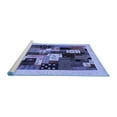 thumbnail image 2 of Ahgly Company Machine Washable Indoor Rectangle Abstract Blue Contemporary Area Rugs, 2' x 4', 2 of 4