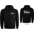 thumbnail image 1 of The Beatles Unisex Zipped Hoodie Sweatshirt Drop T Logo (Back Print), 1 of 3